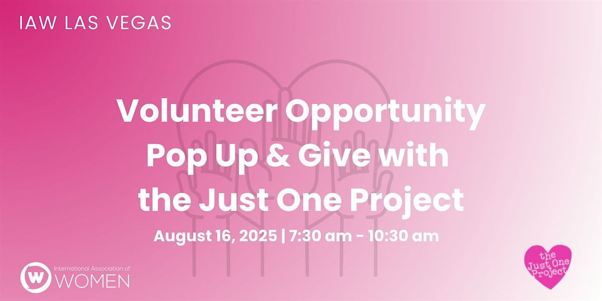 IAW Las Vegas: Volunteer with us at The Just One Project!, 16 August | Event in Las Vegas | AllEvents