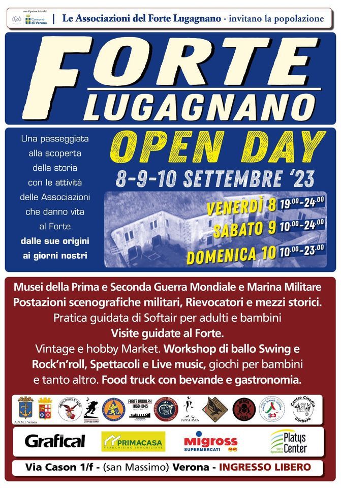 FORTE LUGAGNANO OPEN DAY, Blue Energy Rock, Verona, 8 September to 10
