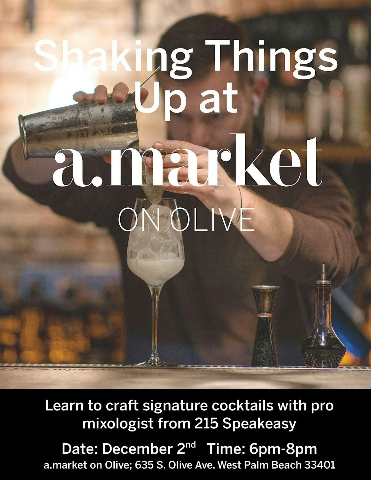 Mixologist Class with 215 Spakeasy, 2 December | Event in West Palm Beach | AllEvents