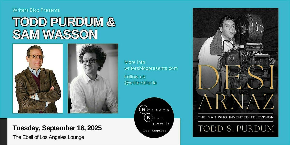 Todd Purdum and Sam Wasson On Desi Arnaz's Legacy, 16 September | Event in Los Angeles | AllEvents
