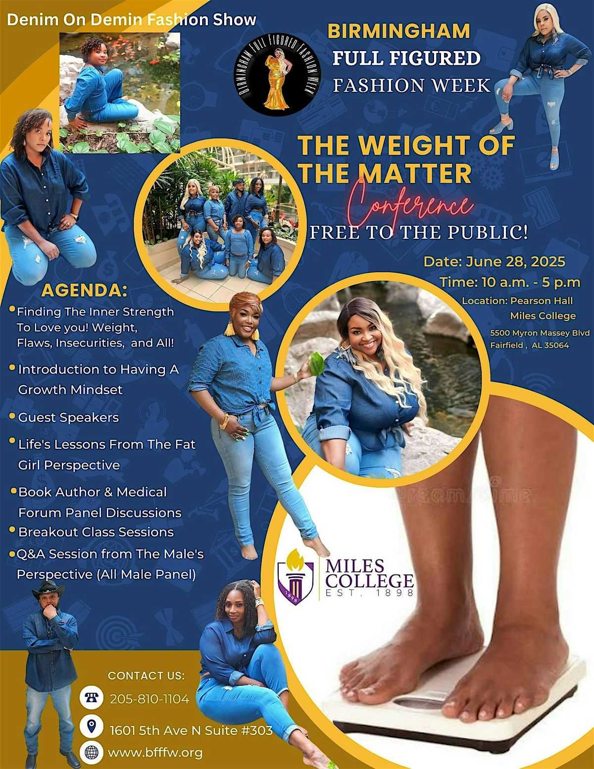 The Weight of The Matter Conference by Birmingham Full Figured Fashion Week, 28 June | Event in Fairfield