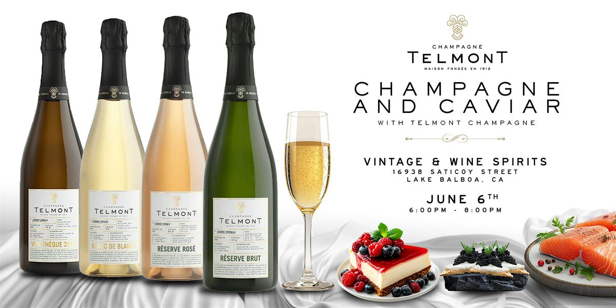 Champagne and Caviar with Telmont Champagne, 6 June | Event in Los Angeles | AllEvents