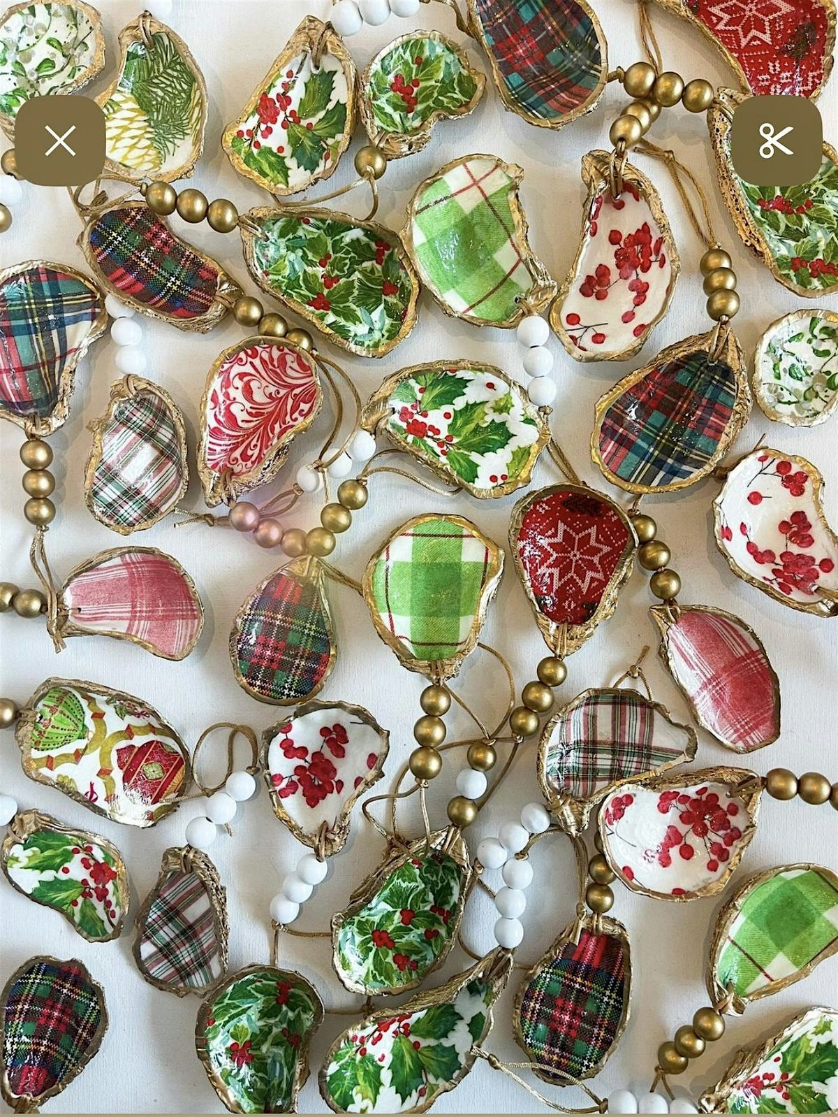 Decoupage Oyster Shell Ornaments, 11 December | Event in Fredericksburg | AllEvents