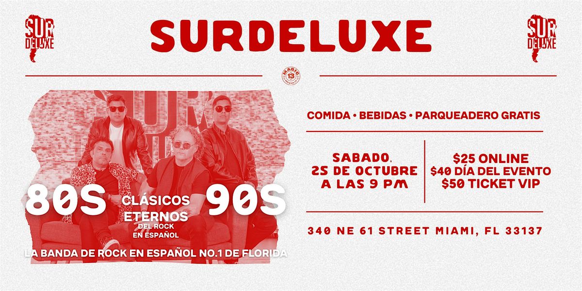 SUR DELUXE, 25 October | Event in Miami | AllEvents