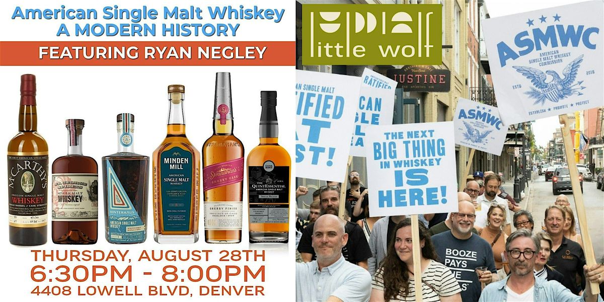 American Single Malt Whiskey: A Modern History | Featuring Ryan Negley, 28 August | Event in Denver | AllEvents