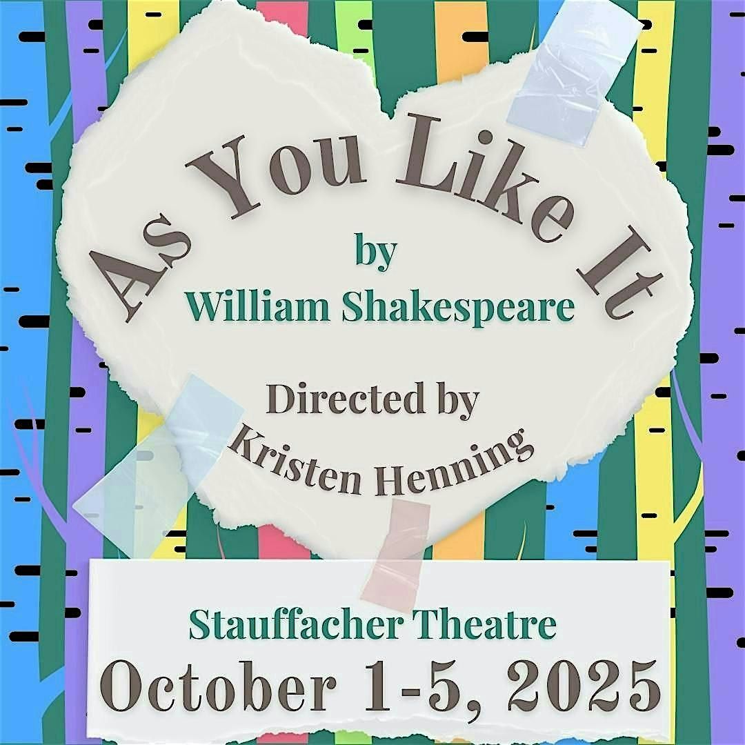 SFCC Presents: AS YOU LIKE IT, 1 October | Event in Sedalia | AllEvents