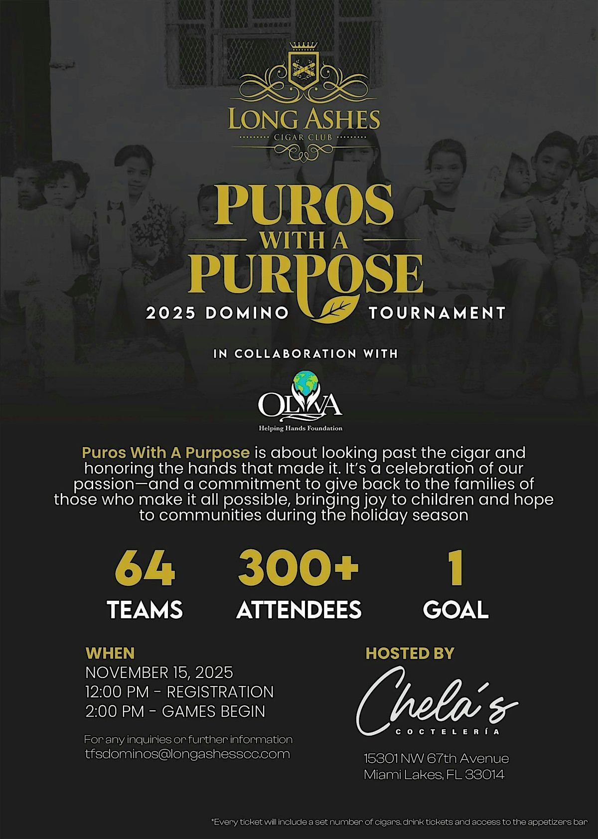 Puros With A Purpose 2025 Domino Tournament, 15 November | Event in Miami Lakes | AllEvents