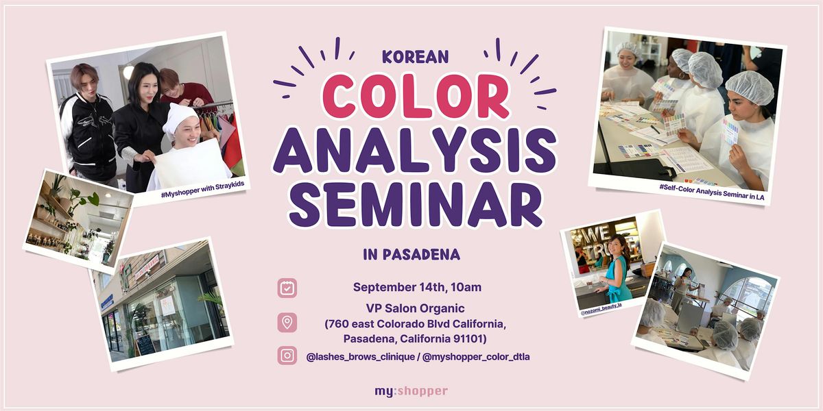 Color Analysis Pop Up ! Find Your Wow, 14 September | Event in Pasadena | AllEvents