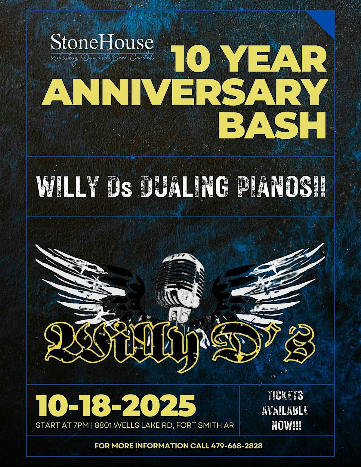 10 YEAR ANNIVERSARY BASH, 18 October | Event in Fort Smith | AllEvents