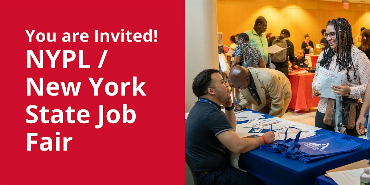 You Are Invited! NYPL / New York State Job Fair, 7 November | Event in Staten Island | AllEvents