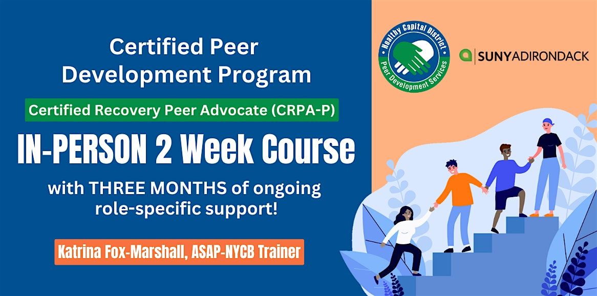 Certified Peer Development Program (CRPA-P), 3 November | Event in Queensbury | AllEvents