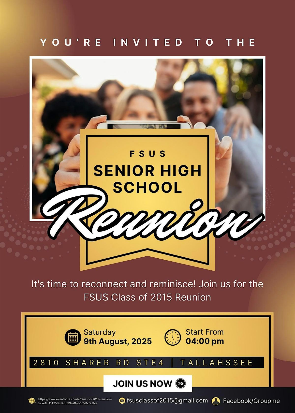FSUS C/O 2015 Reunion, 9 August | Event in Tallahassee | AllEvents