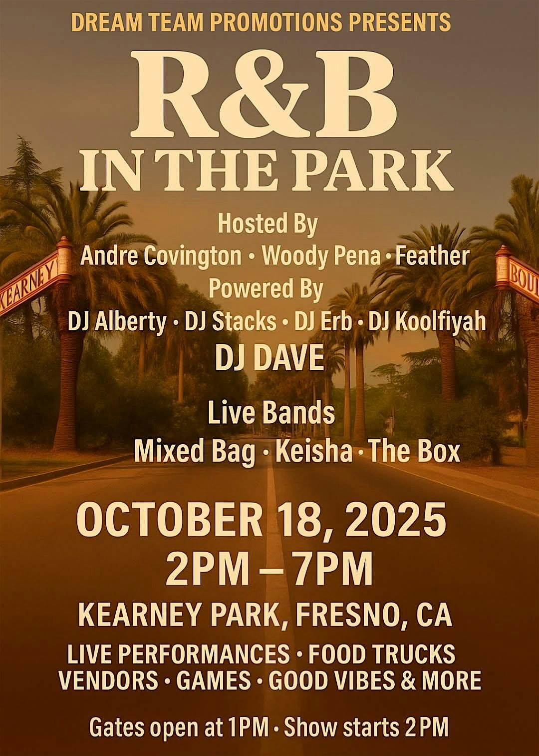 R & B in the Park- Fresno 2025, 18 October | Event in Fresno | AllEvents