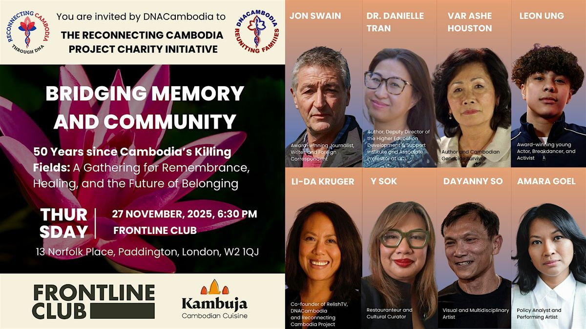 Bridging Memory and Community - Frontline Club, London | Event in London | AllEvents