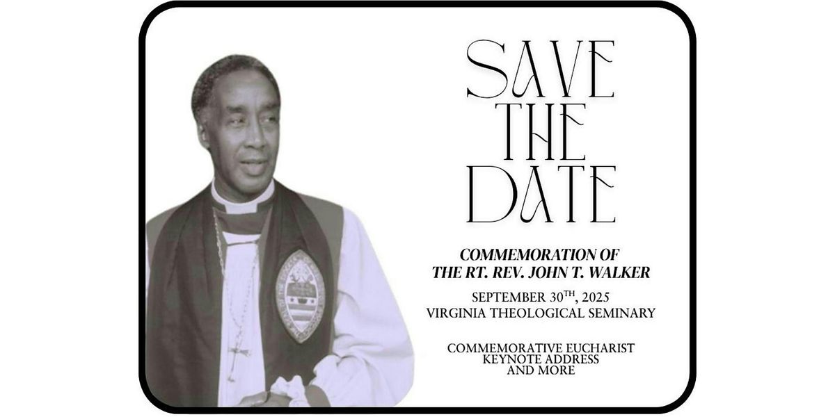 Commemoration of The Right Reverend John Thomas Walker, 30 September | Event in Alexandria | AllEvents