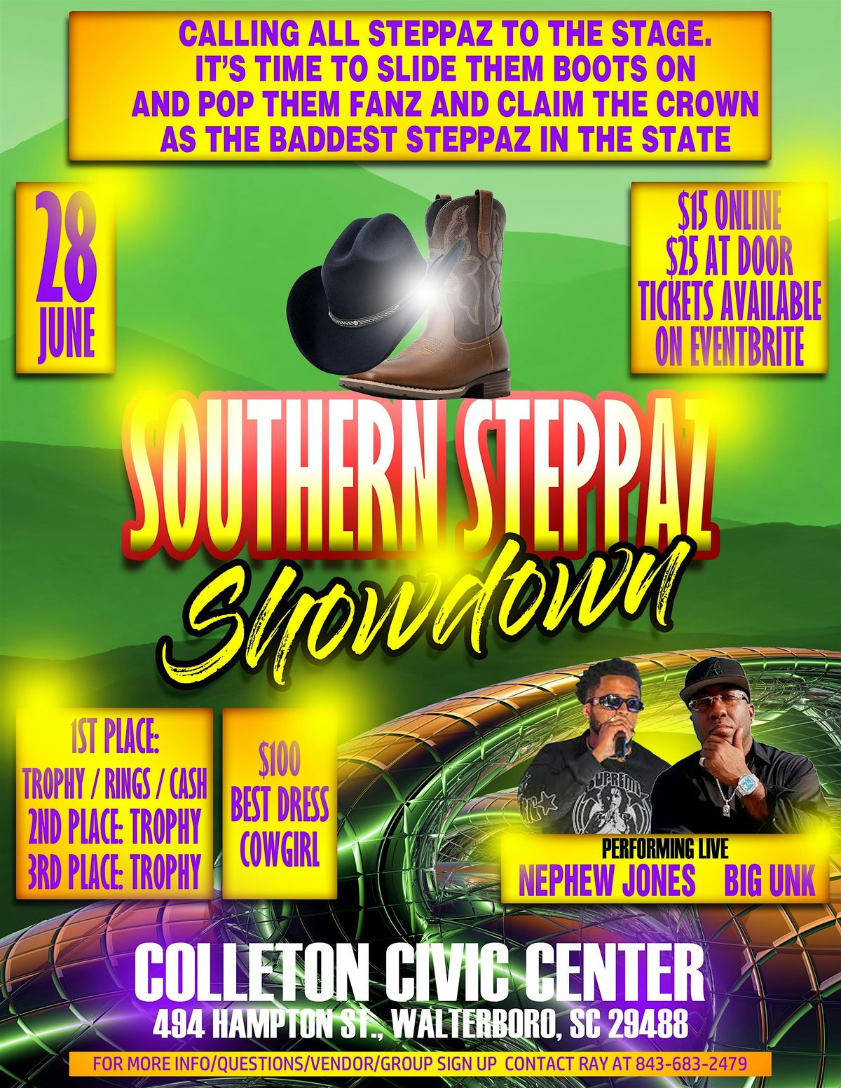 Southern steppaz showdown, 28 June | Event in Walterboro | AllEvents