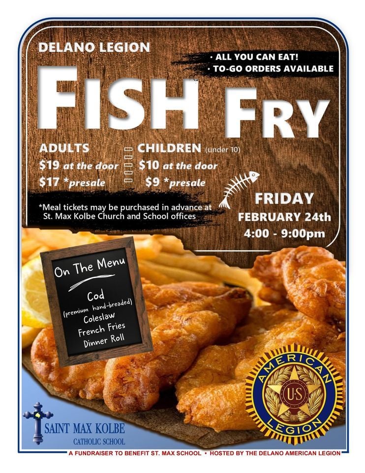 Delano Legion Fish Fry, Delano American Legion Post 377, 24 February