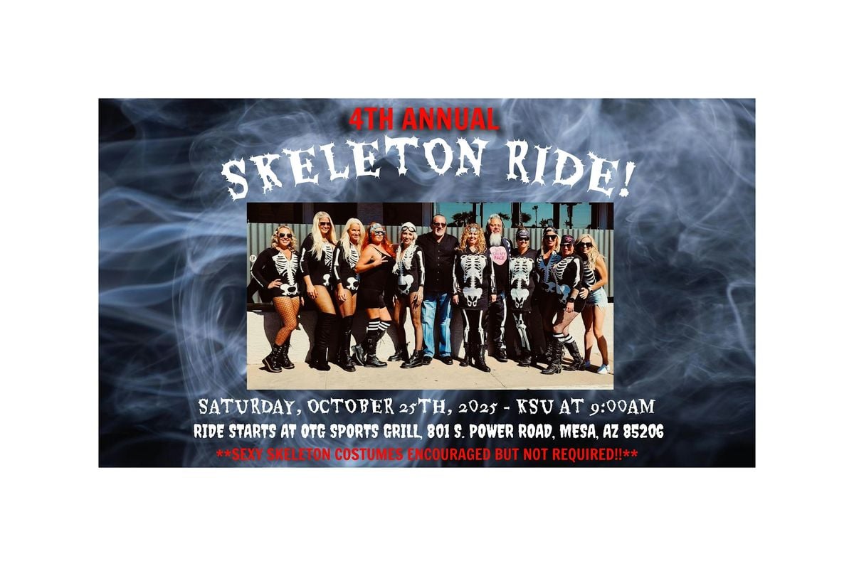 HALLOWEEN RIDE - 4TH ANNUAL SKELETON RIDE - MESA, AZ, 25 October | Event in Mesa | AllEvents