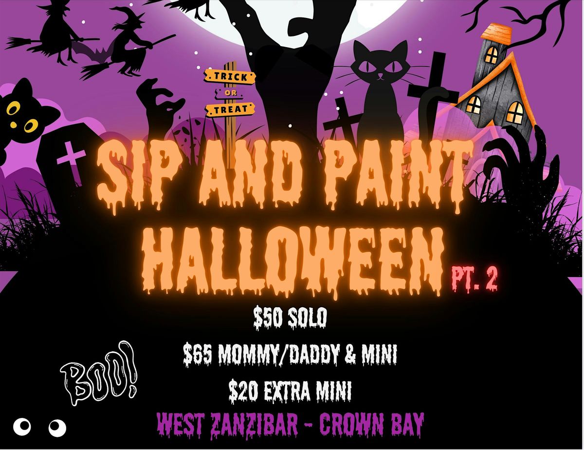 Halloween Sip and Paint Pt. 2, 25 October | Event in Charlotte Amalie West | AllEvents