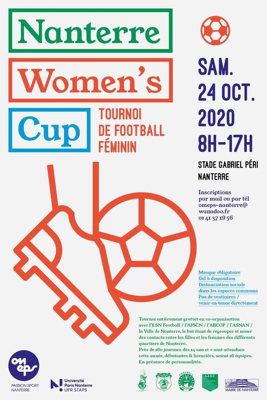 Nanterre Womens Cup 2020 Tournoi De Football Feminin Sat Oct 24 2020 At 07 30 Am