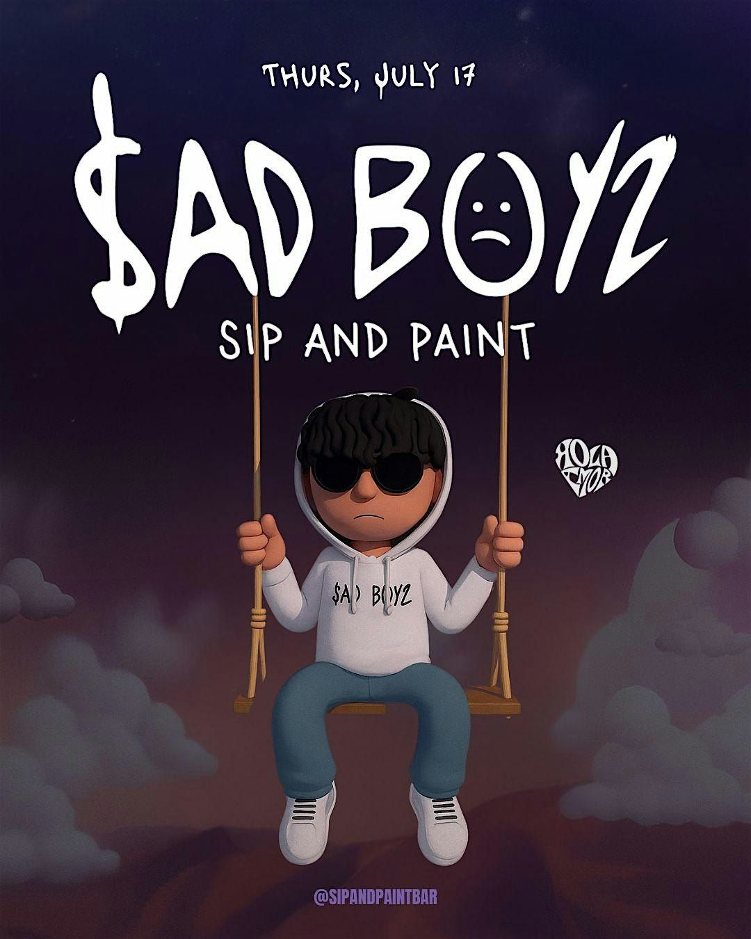 SAD BOYZ  Sip and Paint, 17 July | Event in Naperville | AllEvents