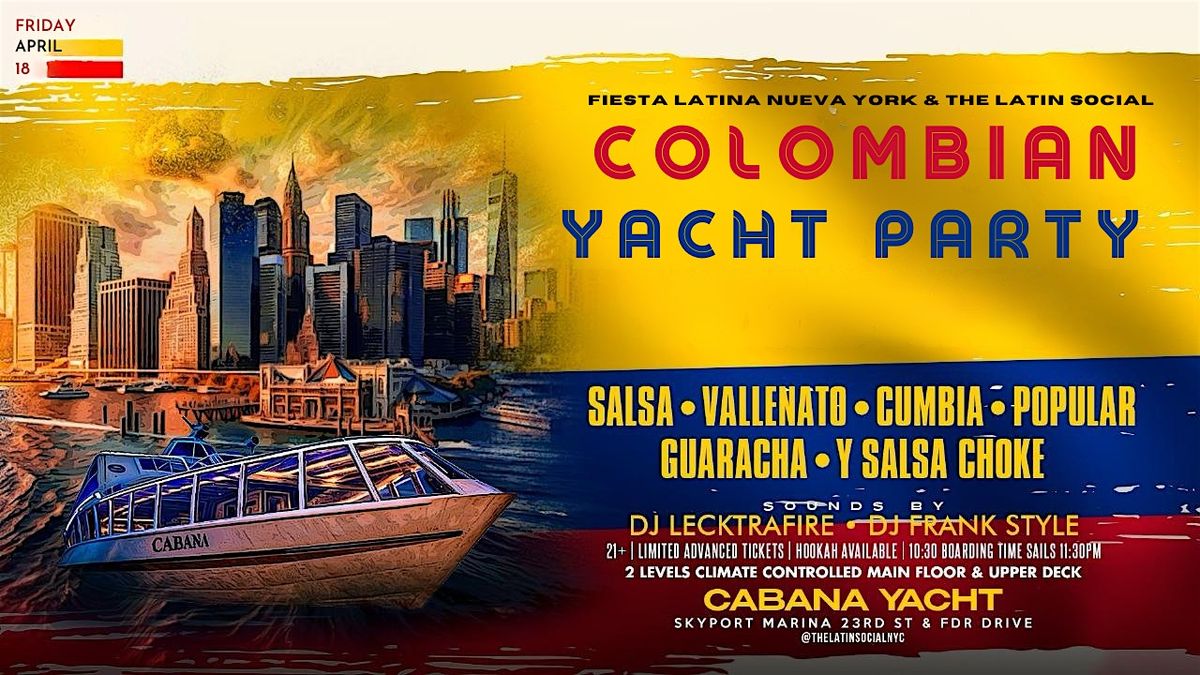 Colombian Midnight Yacht Party, 30 May | Event in New York | AllEvents