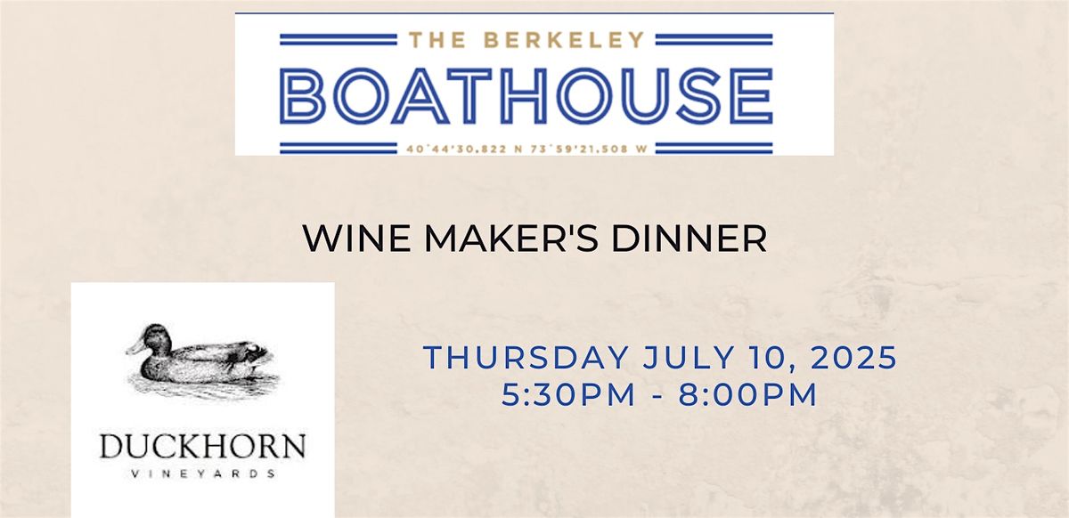 Exclusive Five-Course Wine Pairing Dinner, 10 July | Event in Berkeley | AllEvents