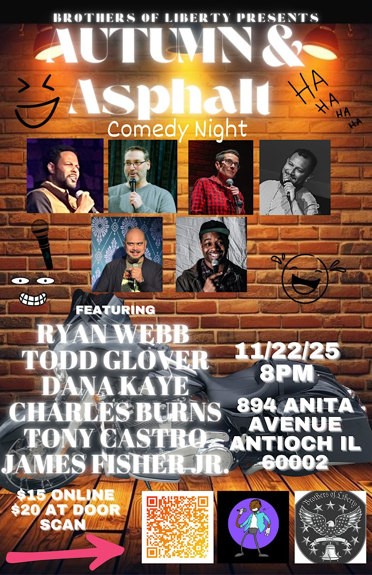 'Autumn & Asphalt' Comedy Show, 22 November | Event in Antioch | AllEvents