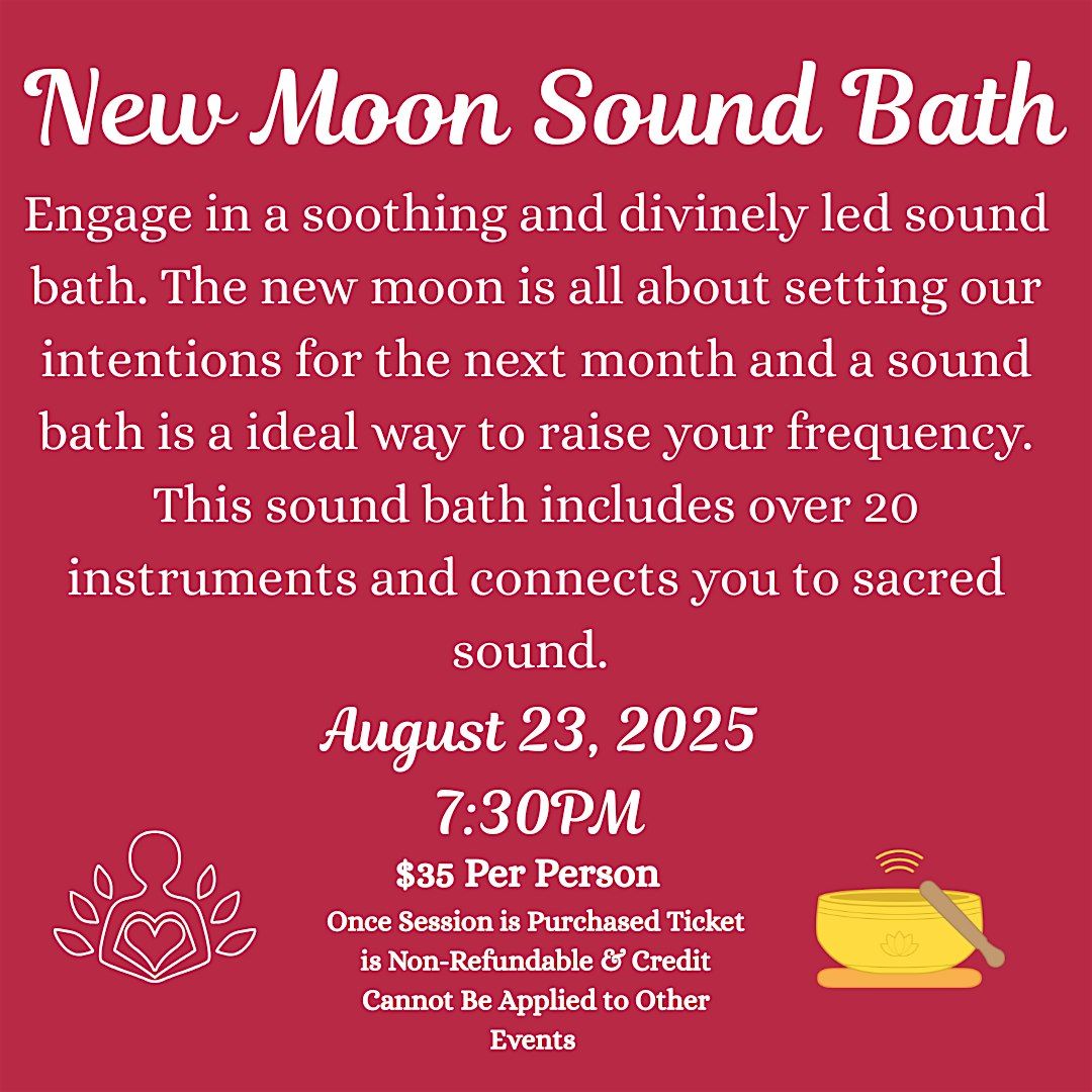 New Moon Sound Bath, 23 August | Event in Upland | AllEvents