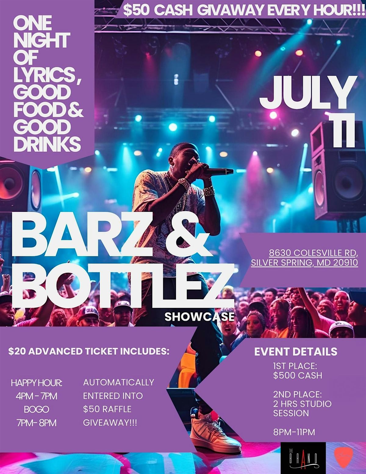 Barz & Bottlez Music Showcase, 11 July | Event in Silver Spring | AllEvents