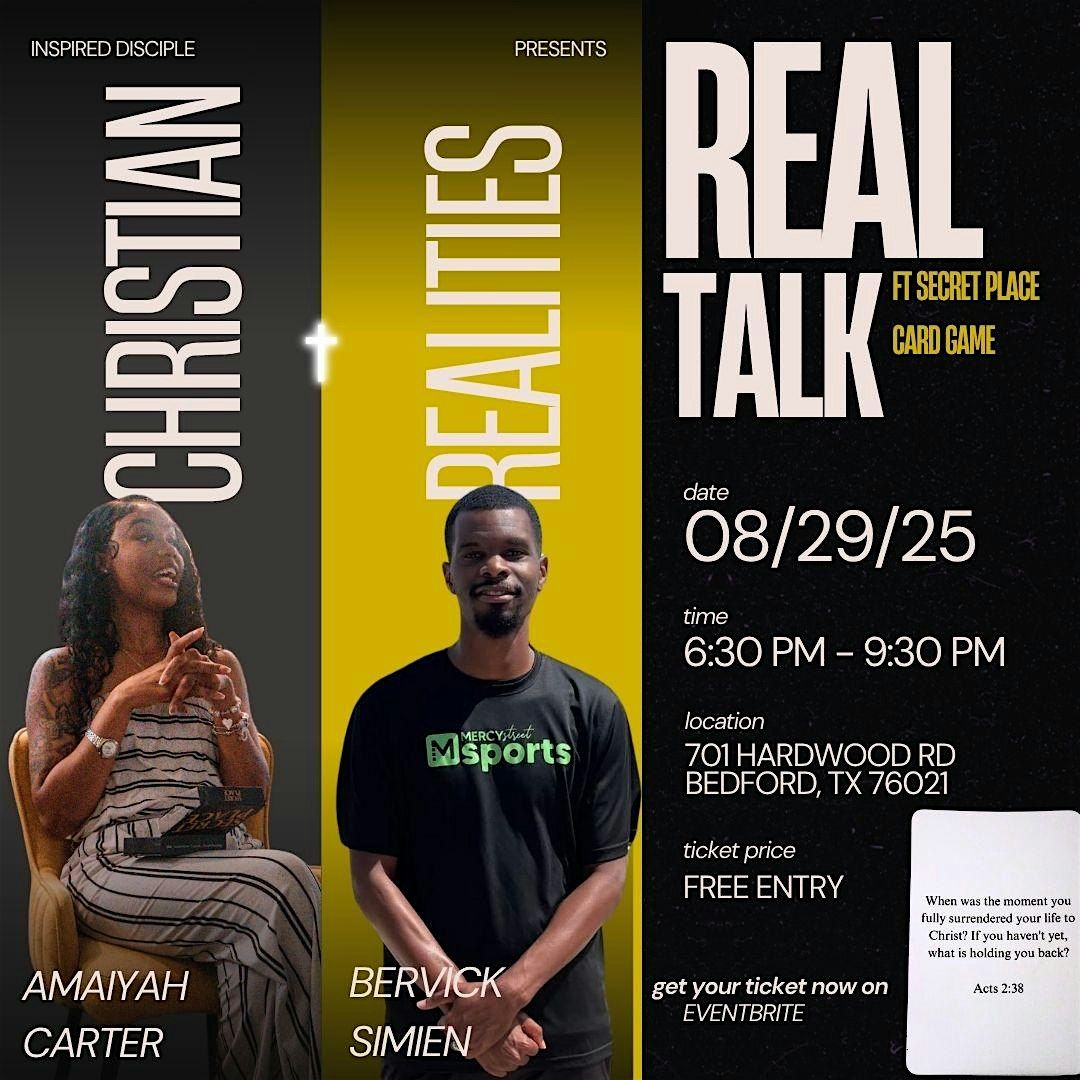 Real Talk Christ Style, 29 August | Event in Bedford | AllEvents