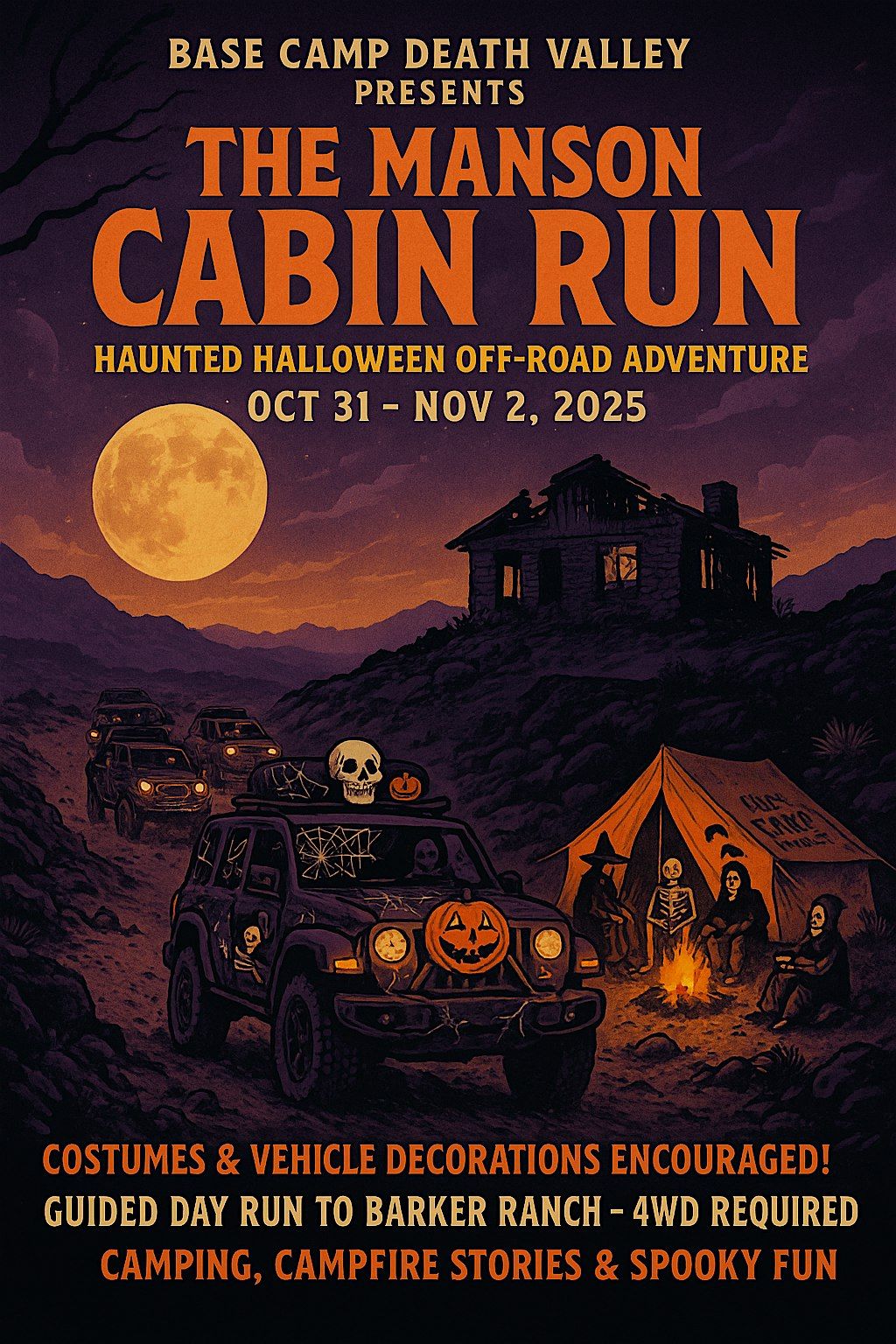 The Manson Cabin Run, 31 October | Event in Homewood Canyon | AllEvents