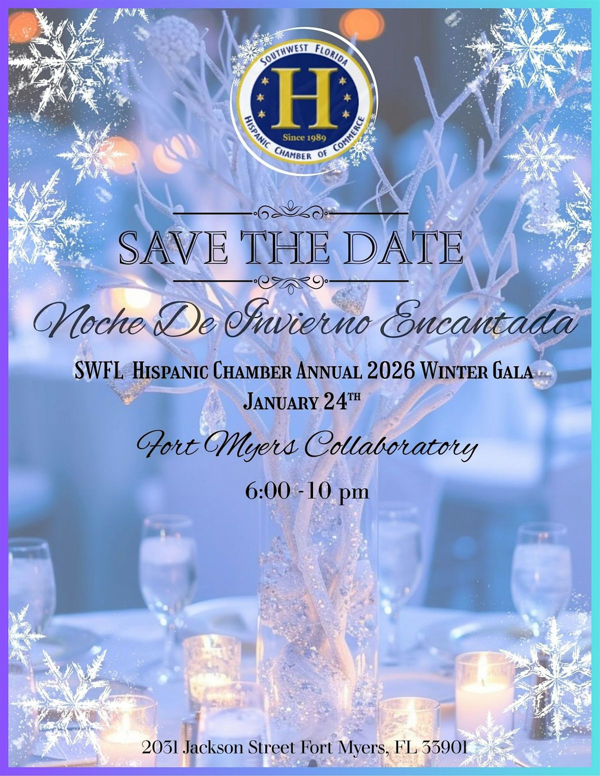 Noche De Invierno Encantada "Enchanting Winter Evening Gala 2026", 24 January | Event in Fort Myers