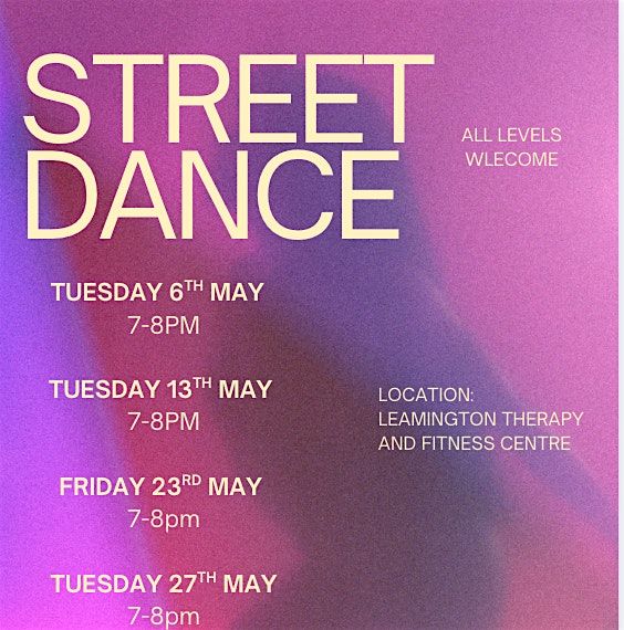 Street dance classes May | Event in Royal Leamington Spa | AllEvents