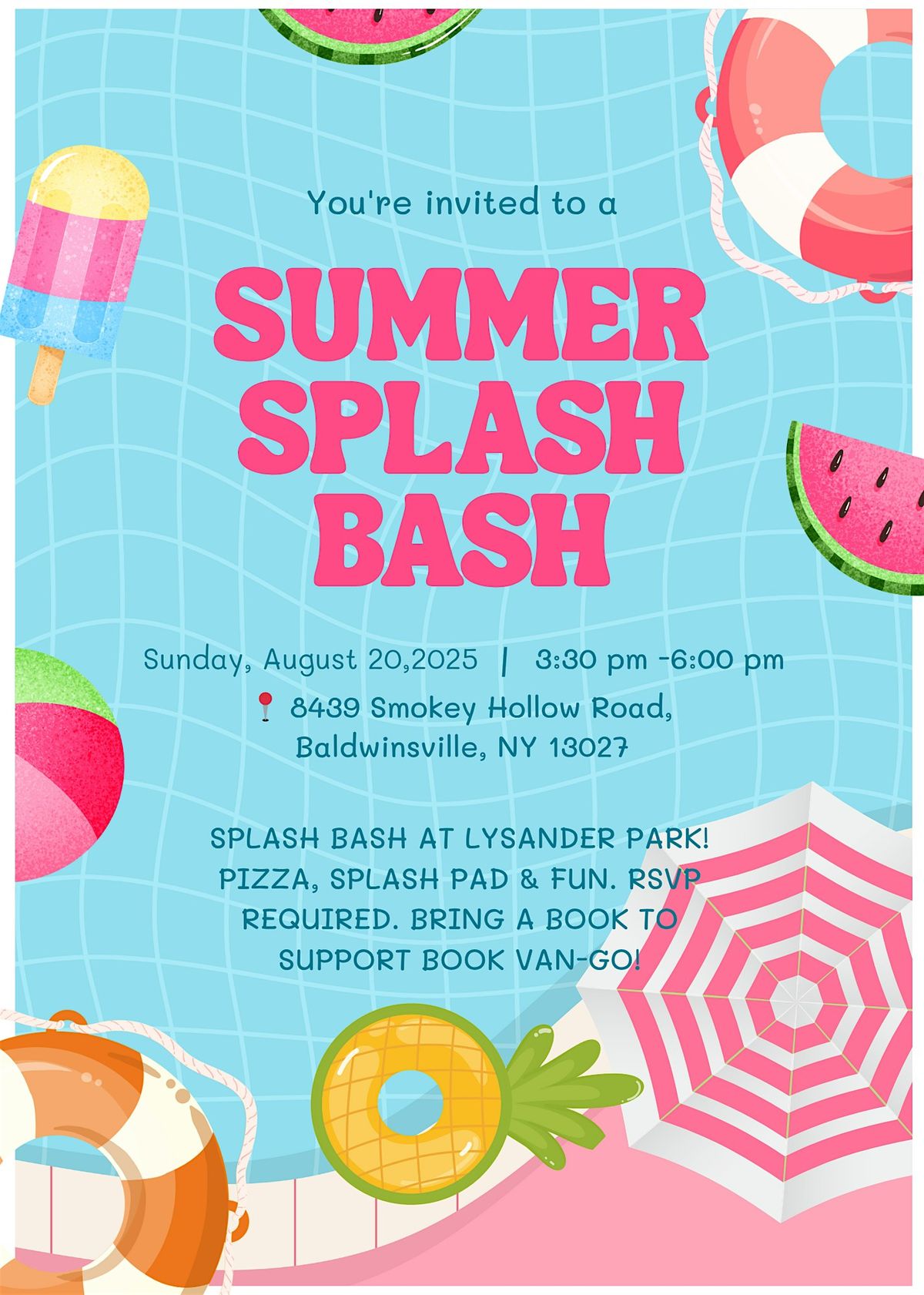 Splash Bash, 20 August | Event in Baldwinsville | AllEvents