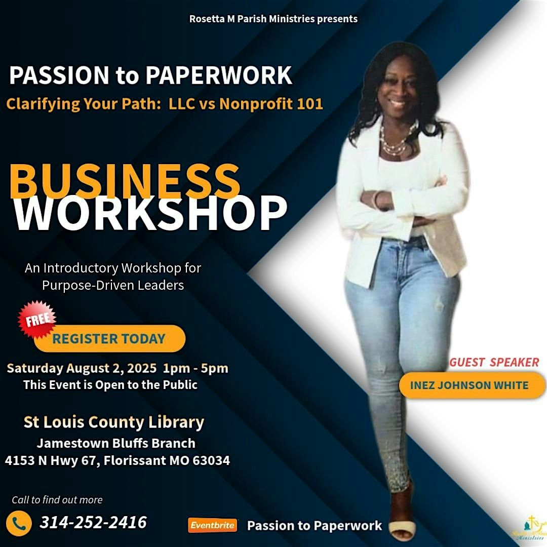 From PASSION and PAPERWORK, 2 August | Event in Florissant | AllEvents