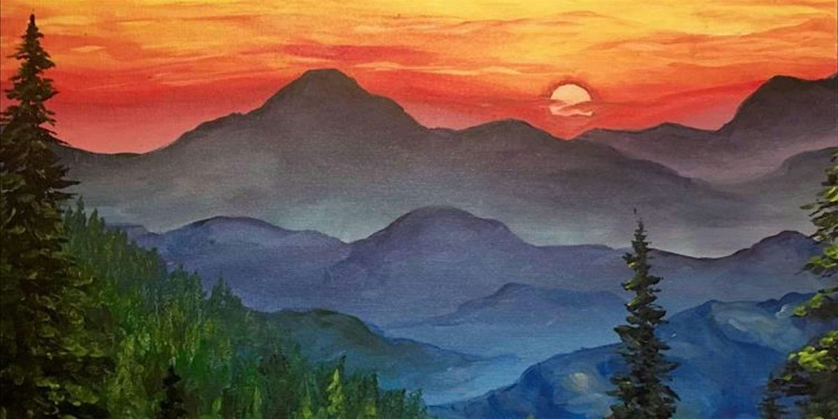 Beautiful Blue Ridge Sunrise - Paint and Sip by Classpop!™ | Event in Denver | AllEvents