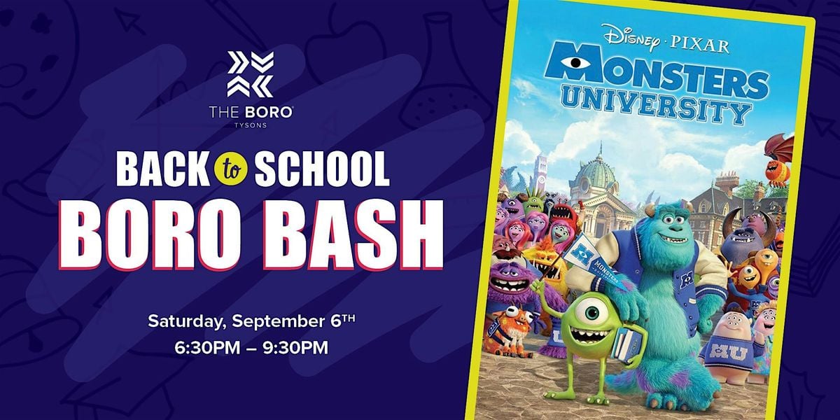 Back to School Boro Bash, 6 September | Event in Tysons | AllEvents