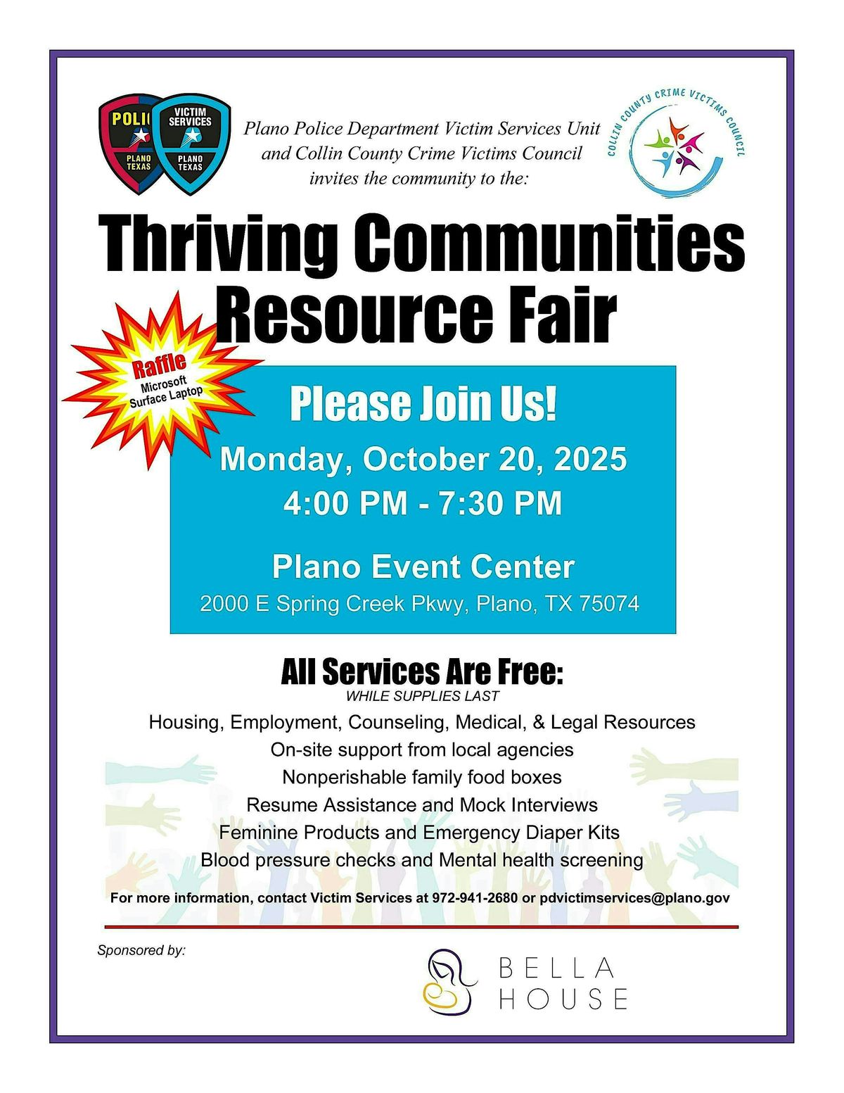 Thriving Communities Resource Fair, 20 October | Event in Plano | AllEvents