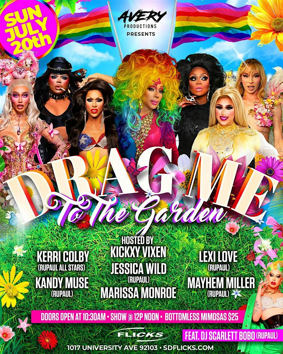 DRAG ME TO THE GARDEN, 20 July | Event in San Diego | AllEvents