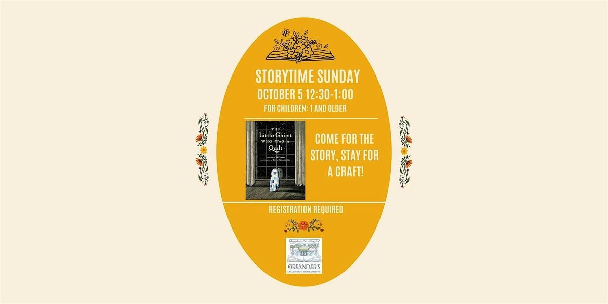 Coreander's Storytime Sunday, 5 October | Event in Grosse Pointe | AllEvents