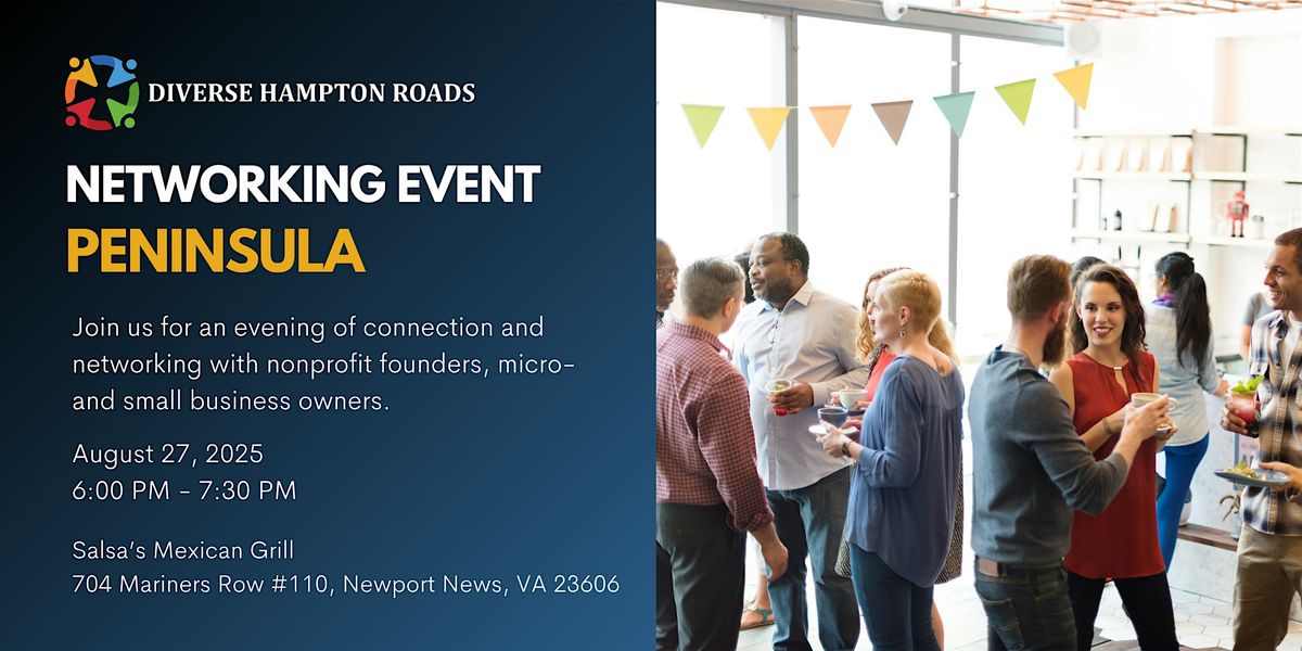 Diverse Hampton Roads Networking Event (Peninsula), 27 August | Event in Newport News | AllEvents