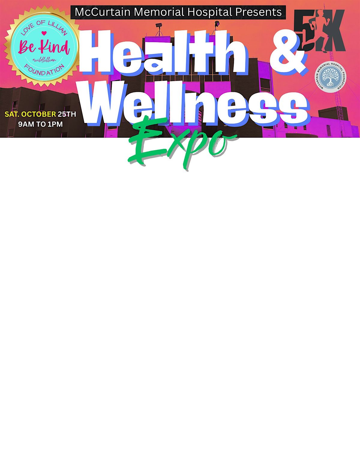 MMH Health & Wellness Expo - 5K Color Run/Monster Dash, 25 October | Event in Idabel | AllEvents
