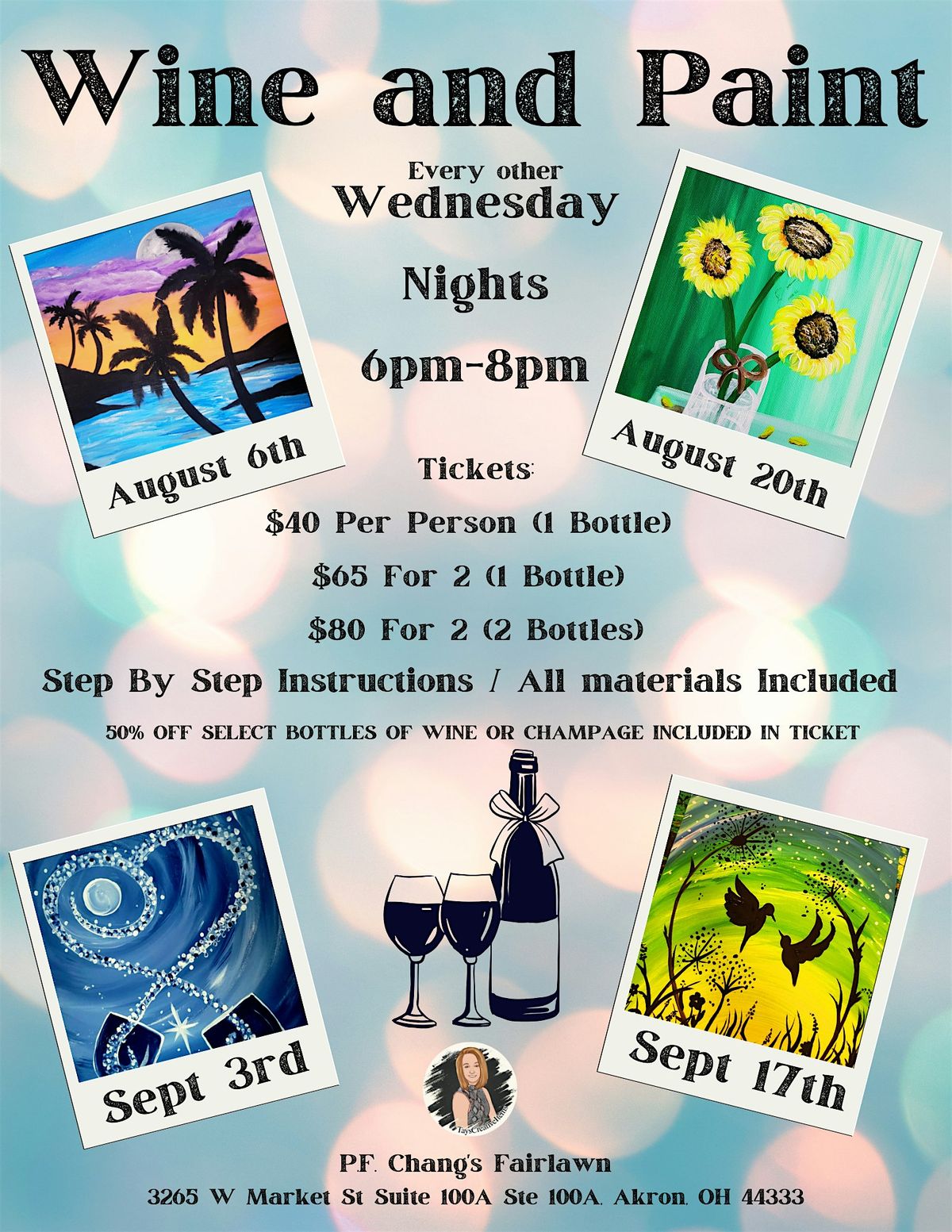 Wine and Paint, 6 August | Event in Akron | AllEvents