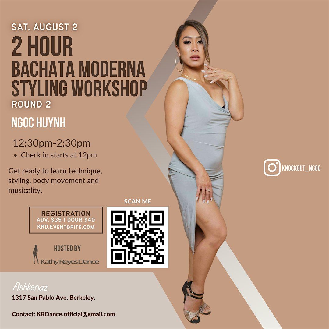 Bachata Moderna Styling Workshop - Knockout Dance, 2 August | Event in Berkeley | AllEvents
