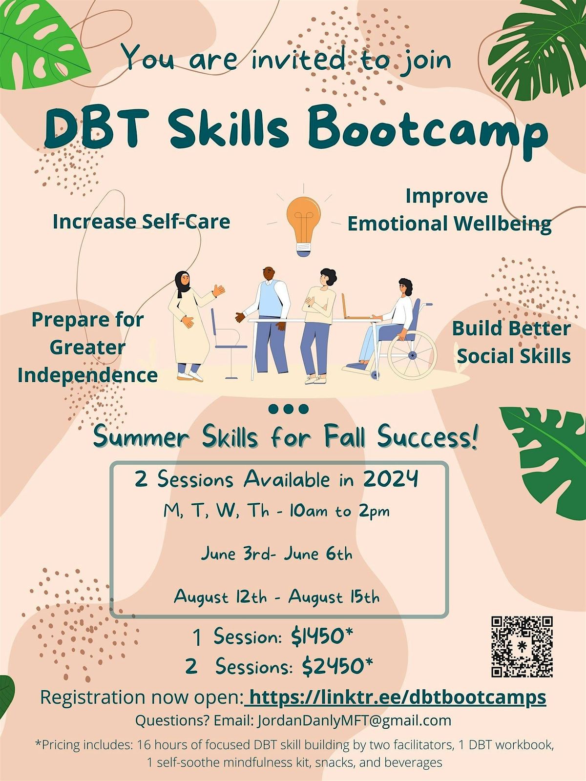 DBT Skills Bootcamp - August 4- August 7th, 2025, 4 August | Event in San Diego | AllEvents