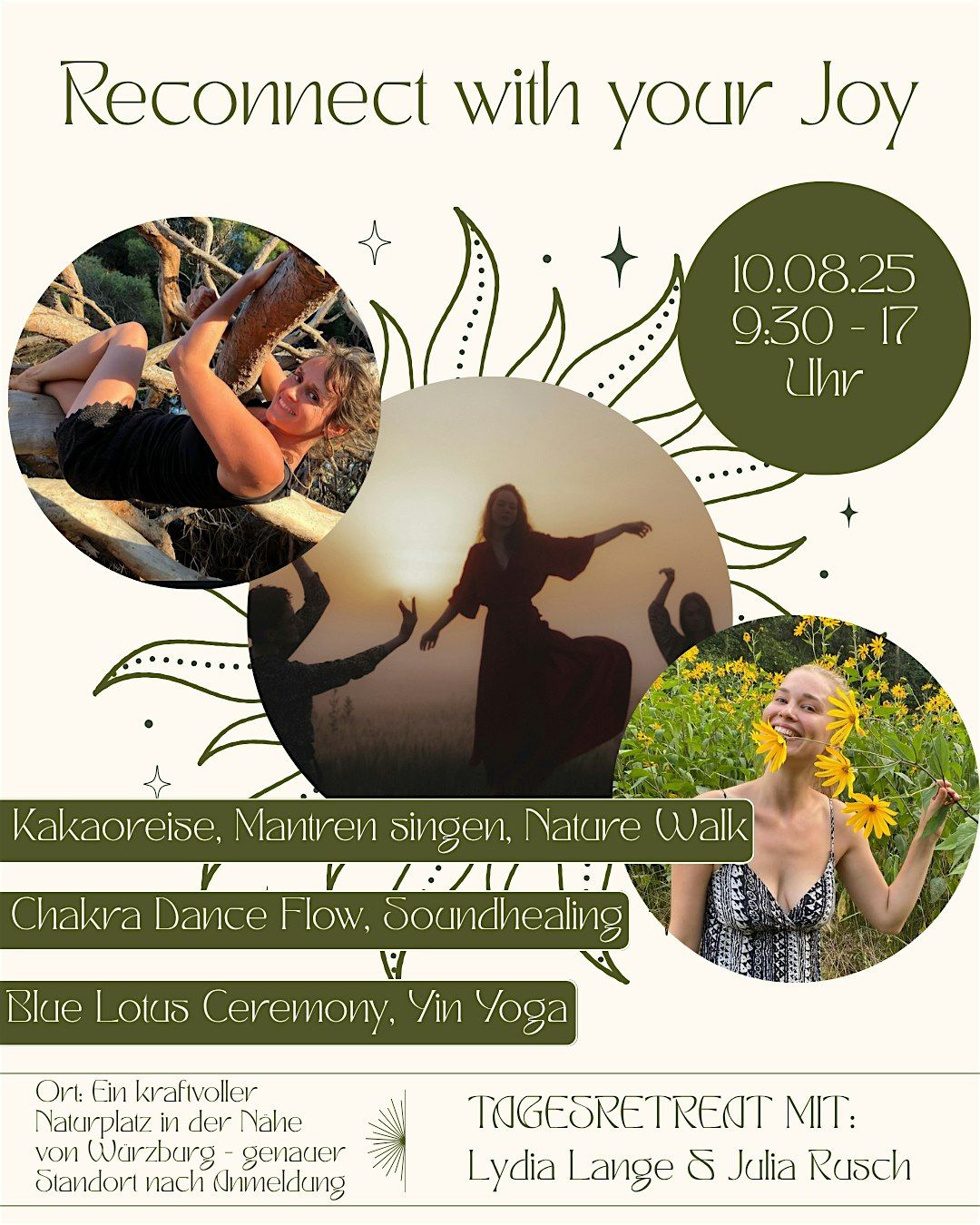 Reconnect with your Joy Retreat mit Lydia & Julia, 10 August | Event in Würzburg | AllEvents