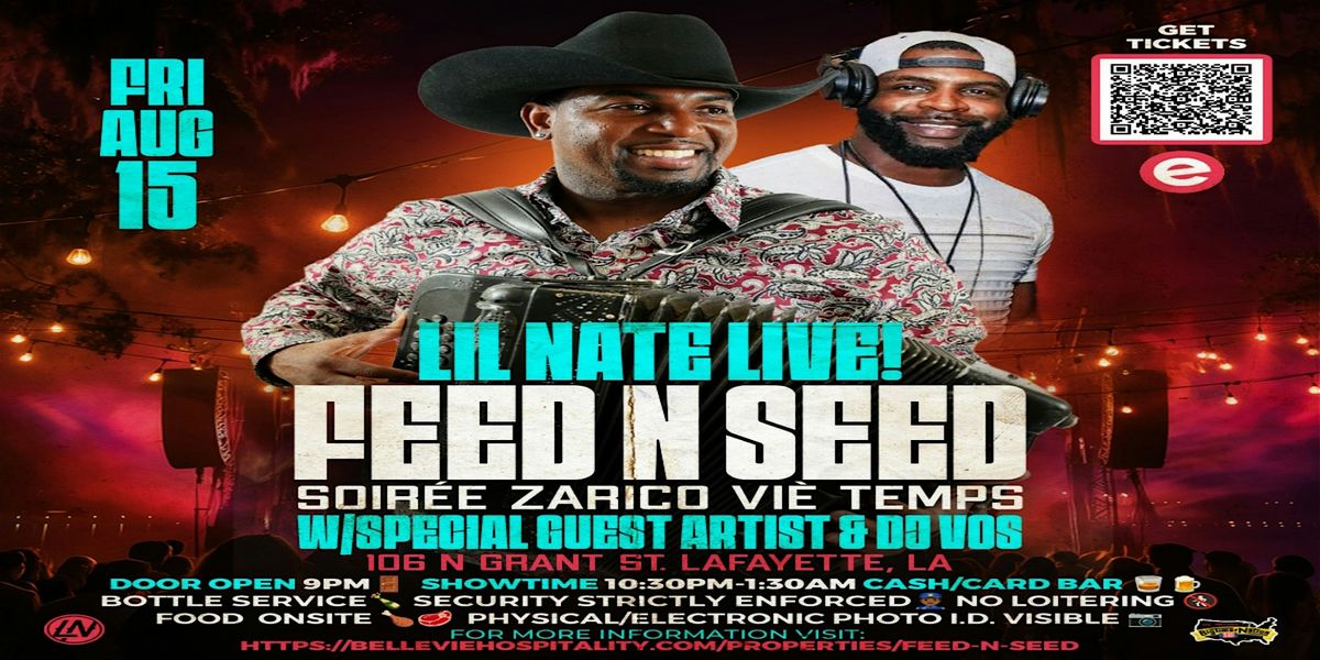 Soirée Zarico Viè Temps w/ LIL' NATE & DJ VOS, 15 August | Event in Lafayette | AllEvents