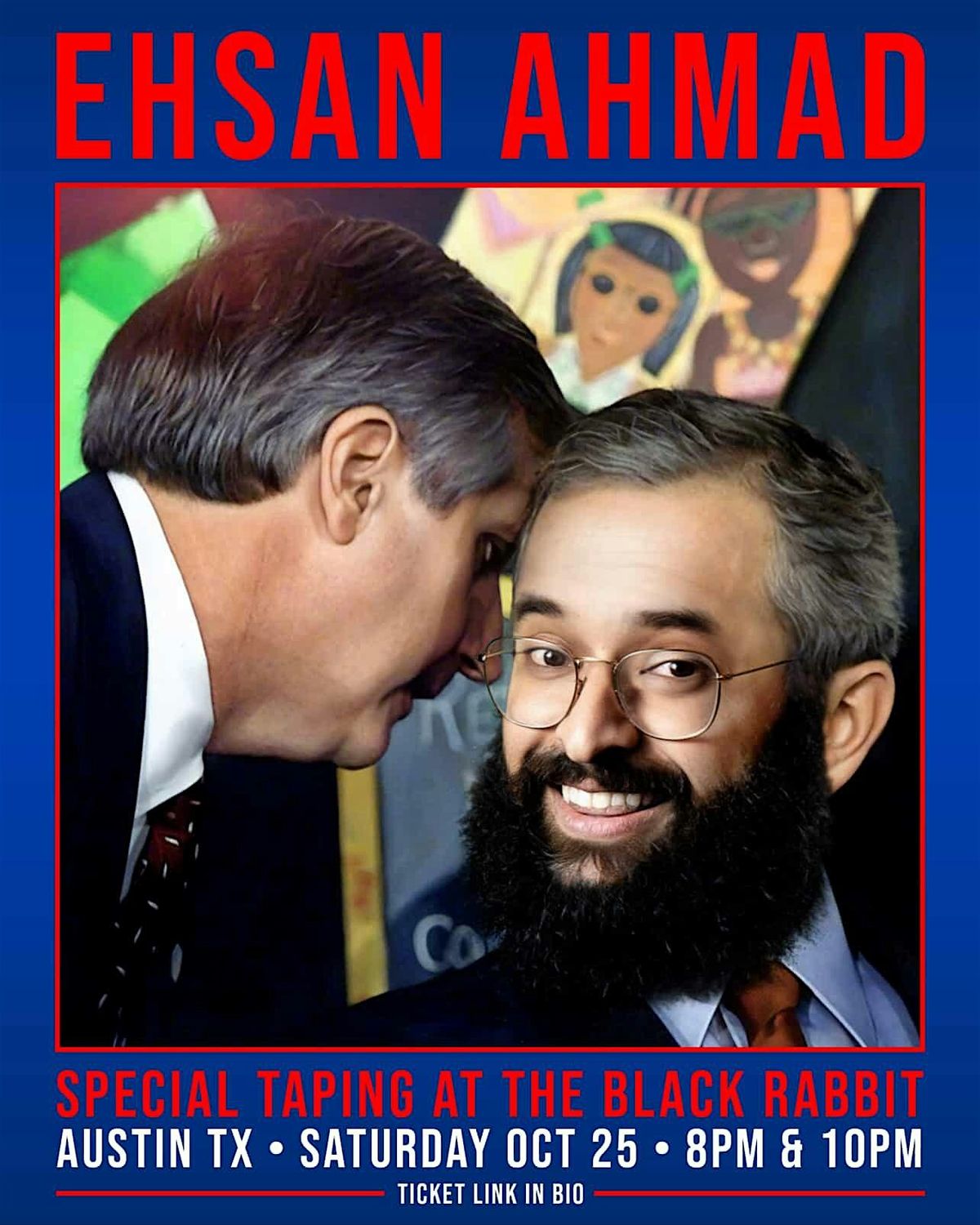 EHSAN AHMAD: SPECIAL TAPING AT THE BLACK RABBIT, 25 October | Event in Austin | AllEvents