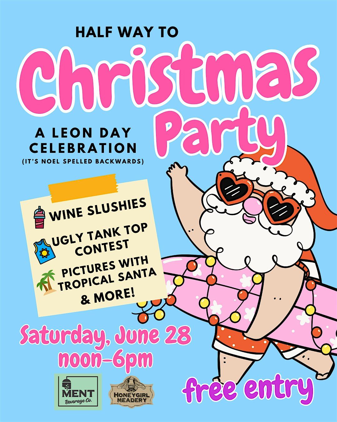 Half way to Christmas Party, 28 June | Event in Durham | AllEvents